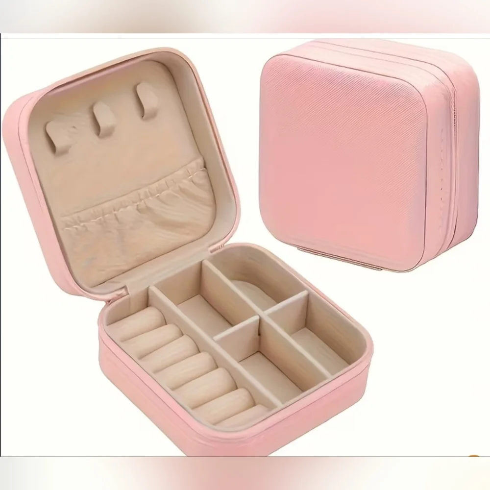 PU Leather Mini Portable Jewelry Travel Box, FREE WITH $99 JEWELRY PURCHASE,!!!